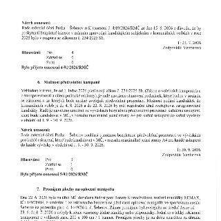 Zápis z jednání Rady městské části Praha – Šeberov. 

První část: Návrh usnesení o zrušení usnesení č. 4/89/2026/RMČ ze dne 15. 6. 2026 týkajícího se bezplatné…