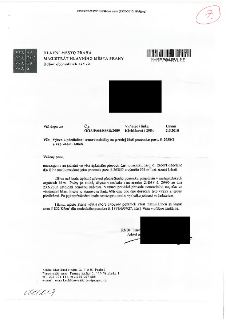 Úřední dopis Magistrátu hlavního města Prahy, odboru obchodních aktivit, ze dne 2. 6. 2010. Předmět: Výzva k předložení cenové nabídky na prodej části pozemku…