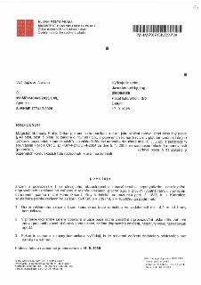 Rozhodnutí Magistrátu hl. m. Prahy, odboru pozemních komunikací a drah, č. j. MHMP-948463/2025/O4/Lj ze dne 17. 9. 2025. Předmětem je povolení zřízení a provoz…