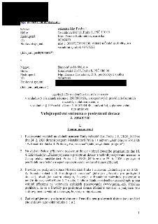 Veřejnoprávní smlouva o poskytnutí dotace č. 2026/0750 mezi Městskou částí Praha 1 (Vodičkova 681/18, Praha 1, IČ: 00063410, zastoupená Mgr. Terezií Radoměřsko…