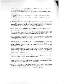 Text smlouvy o poskytnutí dotace, body 3c až 12: c) zahájení insolvenčního řízení, d) nepravdivé údaje, e) likvidace, f) změna právní formy, g) opakované nepln…