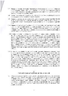 Strana 3 smlouvy obsahující body 3.7 až 4.1. Body zahrnují: 3.7 Zákaz použití prostředků na DPH. 3.8 Vrácení prostředků nezakládá nárok na další čerpání. 3.9 M…