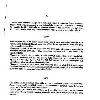Textová část smlouvy (strana 2) obsahující závazky zástavce. Zástavce zřizuje právo zástavního věřitele na dobu 20 let od 18.11.2002. Článek IV obsahuje závazk…