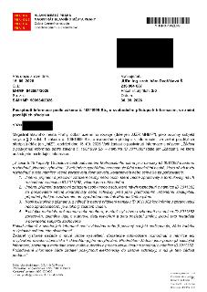 HLAVNÍ MĚSTO PRAHA, MAGISTRÁT HLAVNÍHO MĚSTA PRAHY, Odbor územního rozvoje, Oddělení právní a ekonomické. Váš dopis zn./ze dne: 15. 09. 2026, Č. j.: MHMP 94256…