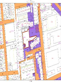 Katastrální mapa území k.ú. Žižkov. Mapa zobrazuje parcelní čísla pozemků (např. 3100/1, 3020/13, 3031/1, 3087, 3065/1 atd.) a názvy ulic: Za Vackovem, V zahra…