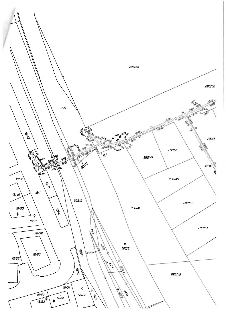 Katastrální mapa zobrazující parcely v dané lokalitě. Čitelné parcely: 298/33, 298/32, 298/5, 298/48, 298/47, 298/49, 298/50, 298/51, 298/41, 298/42, 300/3, 30…