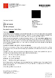 Úřední dopis Magistrátu hlavního města Prahy, Odbor ochrany prostředí, ze dne 15.09.2026, č.j. MHMP 894122/2026, sp. zn. S-MHMP 835790/2026. Předmět: Poskytnut…