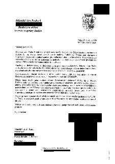 Úřední dopis Městské části Praha 9 ze dne 29. května 2026 (č.j. MCP09/198479/2026) adresovaný Magistrátu hl. m. Prahy. Předmětem je žádost o dofinancování proj…
