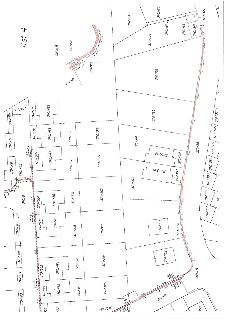 Katastrální mapa zobrazující parcelní čísla pozemků, včetně detailu B. Čitelná parcelní čísla: 370/403, 370/404, 370/405, 370/406, 370/501, 370/502, 370/483, 3…