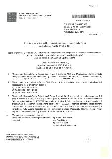 Příloha č. 18. Hlavní město Praha, Magistrát hlavního města Prahy, Odbor kontrolních činností. Zpráva o výsledku přezkoumání hospodaření městské části Praha 10…
