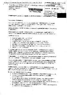 Dokument: Předložení petice „Za obnovení signalizace s akustickým naváděním na Strossmayerově náměstí“. Adresát: Kontrolní výbor ZHMP, Magistrát hlavního města…