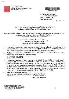 Zpráva o výsledku přezkoumání hospodaření městské části Praha – Dolní Počernice za období od 01.01.2025 do 31.12.2025. Dokument vydal Magistrát hlavního města…