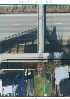 Výřez z katastrální mapy s ortofotomapou, znázorňující pozemek parc. č. 2692/67 v k.ú. Stodůlky. V mapě jsou dále vyznačeny okolní parcely (2692/55, 2692/56, 2…