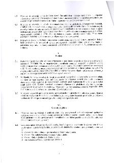 Strana 4 smlouvy obsahující články IV (pokračování), V a VI. Článek IV: povinnosti příjemce ohledně prezentace projektu, užití loga Městské části Praha 1 a zák…