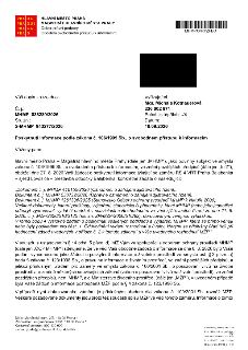 Úřední dopis Magistrátu hlavního města Prahy (MHMP) ze dne 10. 9. 2026, č. j. MHMP 888289/2026, sp. zn. S-MHMP 843277/2026. Předmětem je poskytnutí informací p…