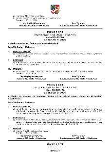 USNESENÍ Rady městské části Praha – Běchovice, číslo 9/100/26 ze dne 30. 9. 2026 k návrhu na schválení Studie systémů sídelní zeleně. I. BERE NA VĚDOMÍ a) před…