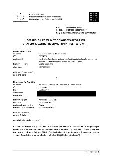 Dodatek č. 2 ke smlouvě o financování projektu v rámci Operačního programu Praha – pól růstu ČR. Smluvní strany: Hlavní město Praha (sídlo: Mariánské nám. 2, 1…