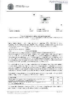 Úřední výzva k odstranění vozidla z pozemní komunikace. Adresát: Matěj Barták, Týnská 623/15, 110 00 Praha 1. Číslo jednací: SSHMP 20488/2026, datum 29. 07. 20…