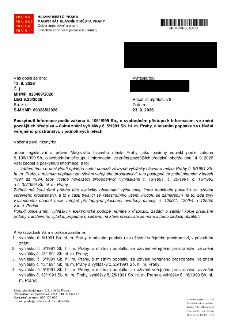 Naskenovaný textový dokument od Hlavního města Prahy, Magistrát hlavního města Prahy, Odbor legislativní a právní, Oddělení veřejného práva a legislativy. Váš…