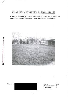 ZNALECKÝ POSUDEK č. 3066 - 114 / 12 o ceně pozemku pč. 1361 / 184 - ostatní plocha - jiná plocha na katastrálním území Vinoř, obec Praha, okres Hlavní město Pr…
