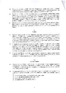 Část smlouvy (strana 4) obsahující body 4.2 až 6.2. Bod 4.2: Povinnost příjemce umožnit účast zástupců MČ Praha 1 na akcích. Bod 4.3: Povinnost uvádět logo MČ…