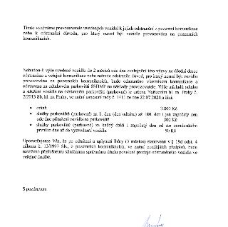 Úřední výzva provozovatelům vozidel k jejich odstranění z pozemní komunikace. Pokud tak neučiní do 2 měsíců od zveřejnění, bude vozidlo odtaženo na náklady pro…