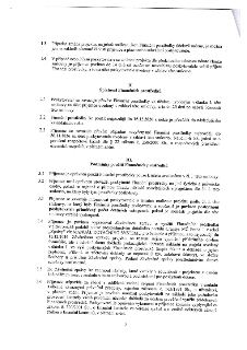 Text smlouvy o poskytnutí dotace, obsahující následující body: 1.3 Změna projektu je možná na základě písemné žádosti a schválení. 1.4 Při nesouhlasu poskytova…
