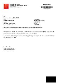 Vnitřní sdělení Magistrátu hlavního města Prahy, Odbor dopravy, Oddělení organizace dopravy. Č. j.: MHMP 224068/2026, Sp. zn.: S-MHMP 129901/2026, datum 13.03.…