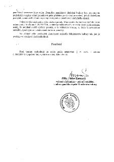 Fragment úředního rozhodnutí Ministerstva kultury ČR: Odůvodnění týkající se nepovolené demolice památkově chráněné budovy a výše pokuty. Uvádí, že demolice př…