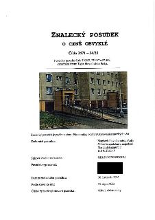 Znalecký posudek o ceně obvyklé, číslo 2471 – 34/25. Předmět: Pozemky parcelní číslo 793/53, 2710/7 a 2710/8, katastrální území Kyje, hlavní město Praha. Zadav…