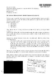 Žádost o odkoupení pozemků adresovaná Hlavnímu městu Praha (odbor hospodaření s majetkem MHMP). Žadatel žádá o koupi tří pozemků v uzavřeném průmyslovém areálu…