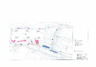 Situační plán a dopravní opatření s vyznačenými stavebními úpravami, ikonami dopravního značení a legendou. V pravém dolním rohu je razítko projektu 'DOPRAVNÍ…