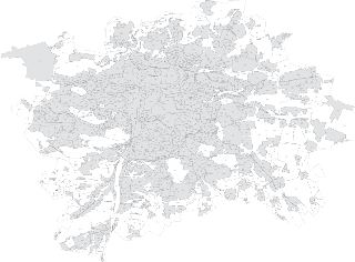 Katastrální mapa zobrazující rozdělení území na jednotlivé parcely s číselným označením. Mapa obsahuje hustou síť parcelních čísel pokrývající celé území.