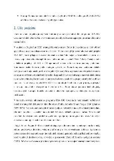 Text dokumentu o cílech projektu ESA BIC Czechia v období 2026-2032. Obsah: 
- Zmínka o úspěchu startupu Malnus v CASSINI Challenges 2025.
- Hlavním cílem je z…