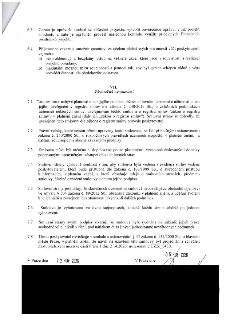 Výňatek ze smlouvy, část 6.3, 6.4 a VII. Závěrečná ustanovení (body 7.1 až 7.8). Dokument obsahuje právní ujednání o kontrole projektu, zveřejnění v registru s…