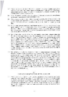 Strana 3 smlouvy obsahující body 3.7 až 4.1. Body 3.7-3.10 definují pravidla pro čerpání finančních prostředků (zákaz úhrady DPH, mezd, pohoštění, darů, cestov…
