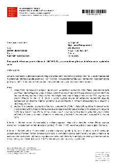 Oficiální dokument Hlavního města Prahy, Magistrát hlavního města Prahy, Odbor živnostenský a občanskoprávní, oddělení matrik, státního občanství, voleb a územ…