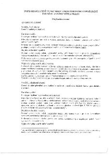 POPIS REGULATIVŮ FUNKČNÍHO A PROSTOROVÉHO USPOŘÁDÁNÍ ÚZEMÍ HLAVNÍHO MĚSTA PRAHY
Polyfunkční území
(1) OBYTNÁ ÚZEMÍ
1a) OB - čistě obytné
Území sloužící pro byd…