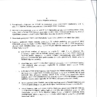 II. Změna Nájemní smlouvy. 1. Pronajímatel a Nájemce se dohodli na poskytnutí slevy z nájemného sjednaného v čl. V. odst. V.1. Nájemní smlouvy za podmínek stan…