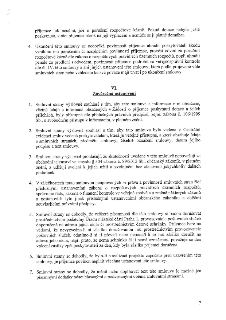 Text dokumentu obsahující závěrečná ustanovení smlouvy (článek VI). Bod 1: Souhlas se zveřejněním smlouvy dle zákona č. 106/1999 Sb. Bod 2: Smlouva bude vedena…