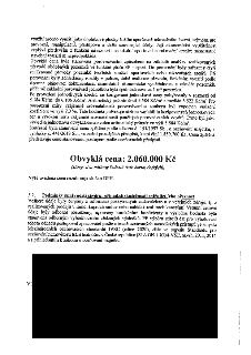 Text dokumentu popisující stanovení obvyklé ceny pozemku. Klíčové informace: využití jako doplňková plocha sportovně-rekreačního území, bez samostatného staveb…