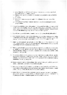 Textová část smlouvy o poskytnutí dotace obsahující body 4 až 12: 4. V případě výpovědi před proplacením dotace nárok nevzniká, po proplacení je příjemce povin…