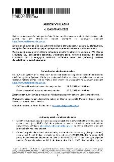 Aukční vyhláška č. EAS/PHA/1/2026. Ev.č.: UZSVM/A/46986/2026, Čj.: UZSVM/A/46483/2026-HMU1. Elektronická aukce proběhne prostřednictvím systému https://www.nab…