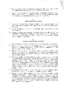 Druhá strana smlouvy o poskytnutí dotace. Obsahuje body: 1.3 (změna projektu), 1.4 (nesouhlas poskytovatele). Článek II. 'Splatnost Finančních prostředků': 2.1…