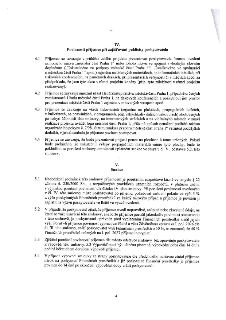 Část smlouvy obsahující články IV. a V. Článek IV. 'Povinnosti příjemce při zajištění publicity poskytovatele' specifikuje povinnost uvádět název 'městská část…