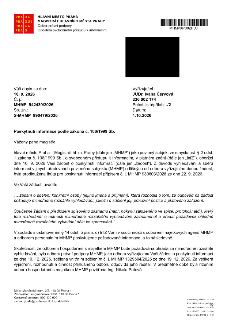 Naskenovaný textový dokument - dopis od Hlavního města Prahy, Magistrát hl. m. Prahy (Odbor právní podpory, Oddělení svobodného přístupu k informacím) ze dne 1…