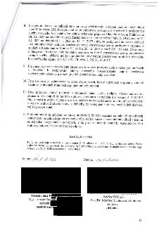 Strana 8 smlouvy o poskytnutí dotace. Obsahuje body 8 až 12: 8. Poskytnutí dotace jako veřejná podpora (SGEI) v souladu s rozhodnutím Komise EU 2012/21/EU. 9.…