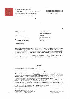 HLAVNÍ MĚSTO PRAHA, MAGISTRÁT HLAVNÍHO MĚSTA PRAHY, Odbor pozemních komunikací a drah, Oddělení silničního správního úřadu. MHMPXPL3GTNY. Váš dopis zn./ze dne:…