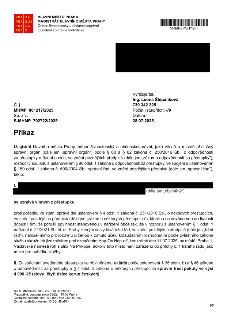 Příkaz Magistrátu hlavního města Prahy, odboru živnostenského a občanskosprávního, č. j. MHMP 801217/2025, sp. zn. S-MHMP 792722/2025, ze dne 28.07.2025. Vyřiz…