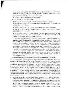 Výňatek ze smlouvy o poskytnutí dotace MČ Praha 20. Obsahuje povinnosti příjemce: 3. Příjemce se zavazuje dodržet tyto podmínky: a) řídit se smlouvou a předpis…
